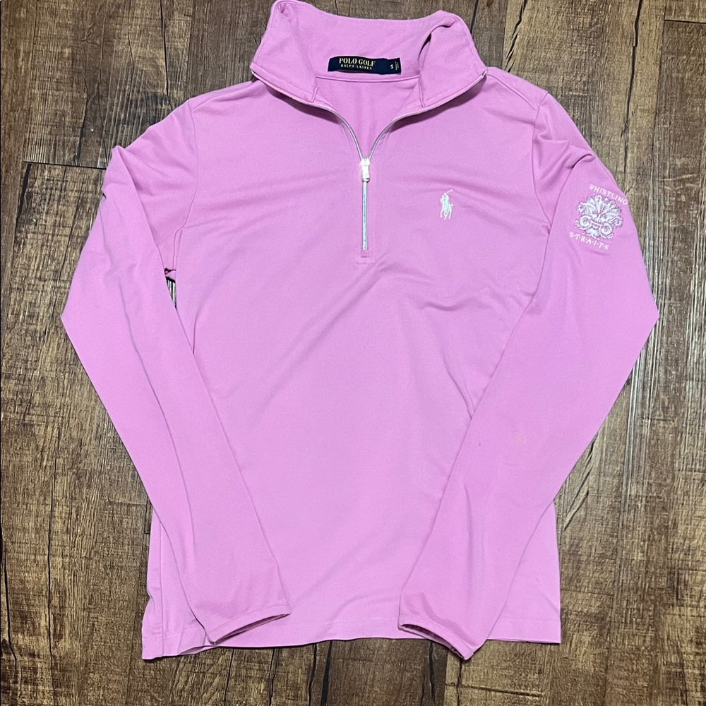 Polo Golf by Ralph Lauren Pink Long-Sleeve Half-Zip Performance Top
